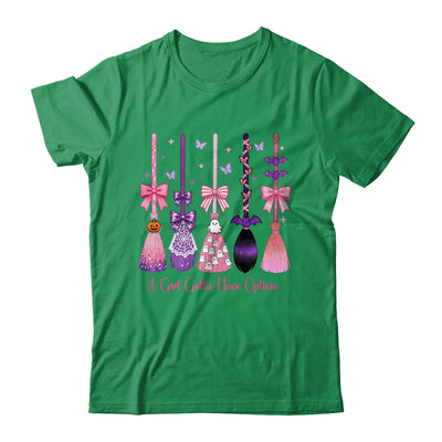A Girl Gotta Have Options Witch Brooms Coquette Halloween Shirt & Sweatshirt | teecentury