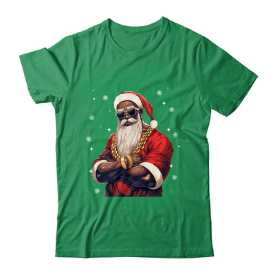 African American Santa Claus Family Christmas Black Shirt & Sweatshirt | teecentury