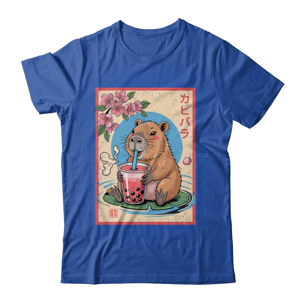 Anime Capybara Graphic Tees Kawaii Japanese Vintage Capybara Shirt & Tank Top | teecentury