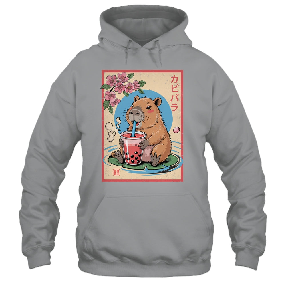 Anime Capybara Graphic Tees Kawaii Japanese Vintage Capybara Shirt & Tank Top | teecentury