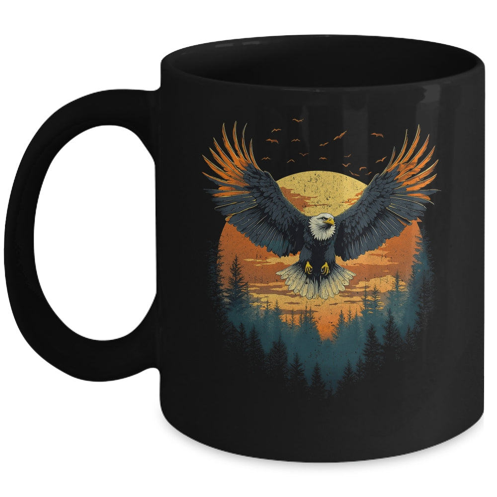 Bald Eagle Flying Nature Eagle Forest Animal Wildlife Mug | teecentury