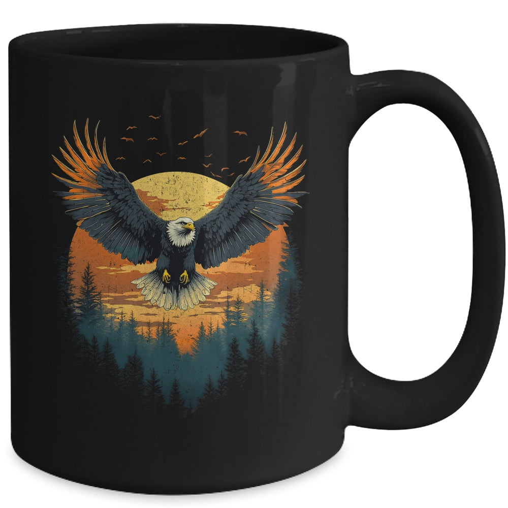 Bald Eagle Flying Nature Eagle Forest Animal Wildlife Mug | teecentury