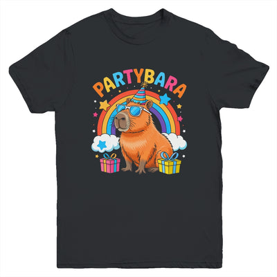 Birthday Capybara Kids Boy Girl Fun Partybara Capybara Party Youth Shirt | teecentury