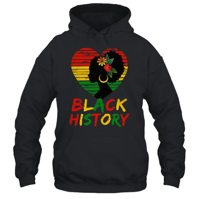 Black History Month African Pride American Heart Women Shirt & Tank Top | teecentury