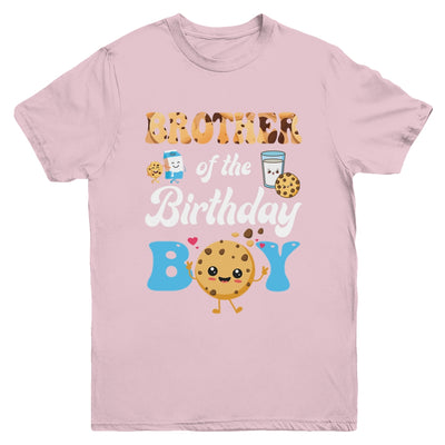 Brother Of The Birthday Boy Milk And Cookies 1st Birthday Youth Shirt | teecentury