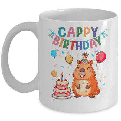Cappy Birthday Capybara Lovers Girl Boy Happy Birthday Party Mug | teecentury