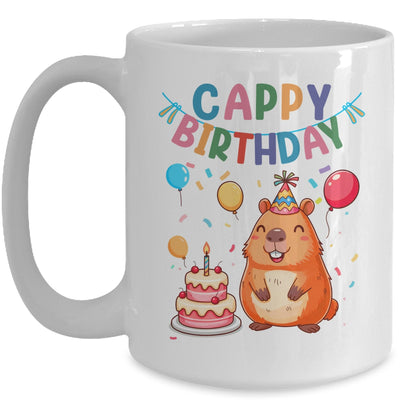 Cappy Birthday Capybara Lovers Girl Boy Happy Birthday Party Mug | teecentury