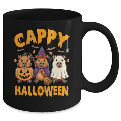 Cappy Halloween Funny Capybara Ghost Witch Pumpkin Spooky Mug | teecentury