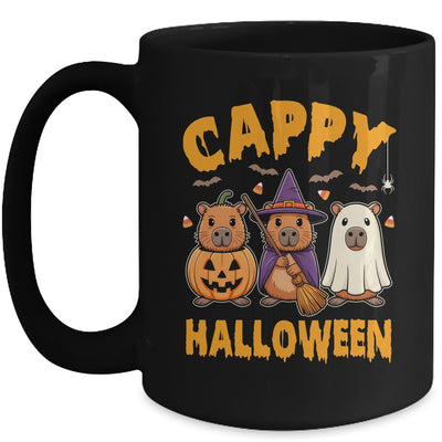 Cappy Halloween Funny Capybara Ghost Witch Pumpkin Spooky Mug | teecentury