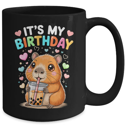 Capybara Birthday Graphic Kids Cute Capibara Its My Birthday Mug | teecentury