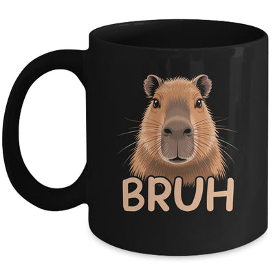 Capybara Bruh Funny Capy Meme Rodent Men Boys Kids Women Mug | teecentury