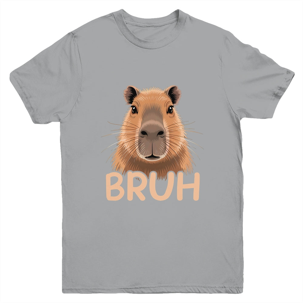 Capybara Bruh Funny Capy Meme Rodent Men Boys Kids Women Youth Shirt | teecentury