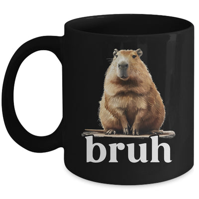 Capybara Cute Design For Men Women Boys Girls Capybara Bruh Mug | teecentury