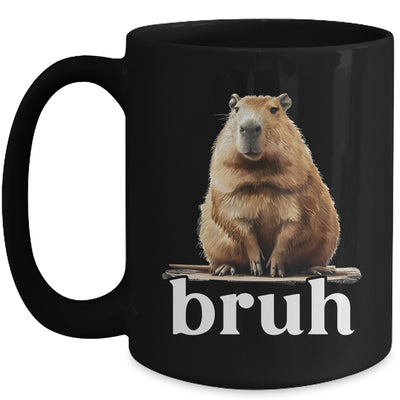 Capybara Cute Design For Men Women Boys Girls Capybara Bruh Mug | teecentury