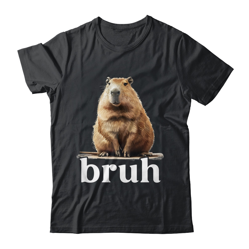 Capybara Cute Design For Men Women Boys Girls Capybara Bruh Shirt & Tank Top | teecentury