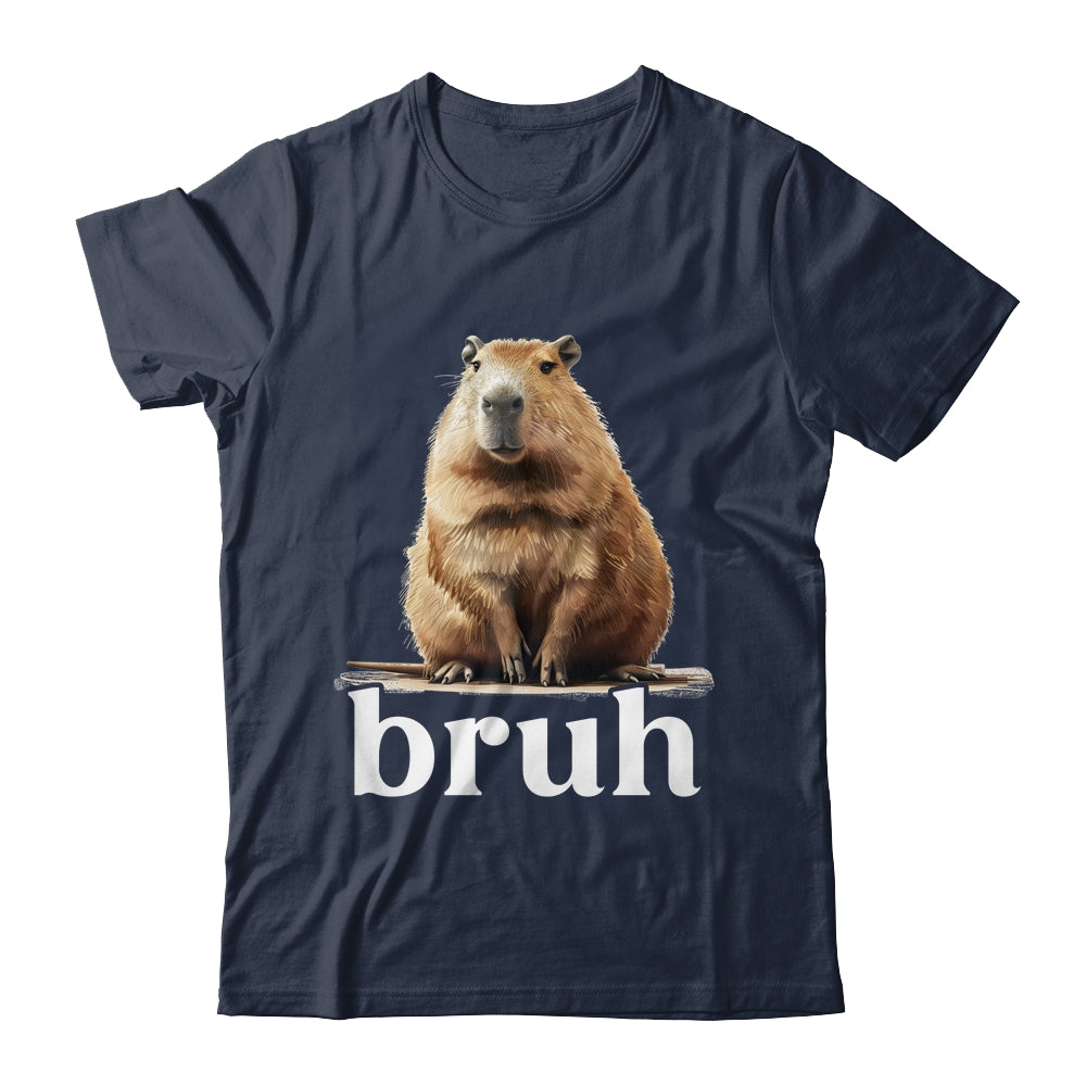 Capybara Cute Design For Men Women Boys Girls Capybara Bruh Shirt & Tank Top | teecentury
