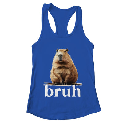 Capybara Cute Design For Men Women Boys Girls Capybara Bruh Shirt & Tank Top | teecentury