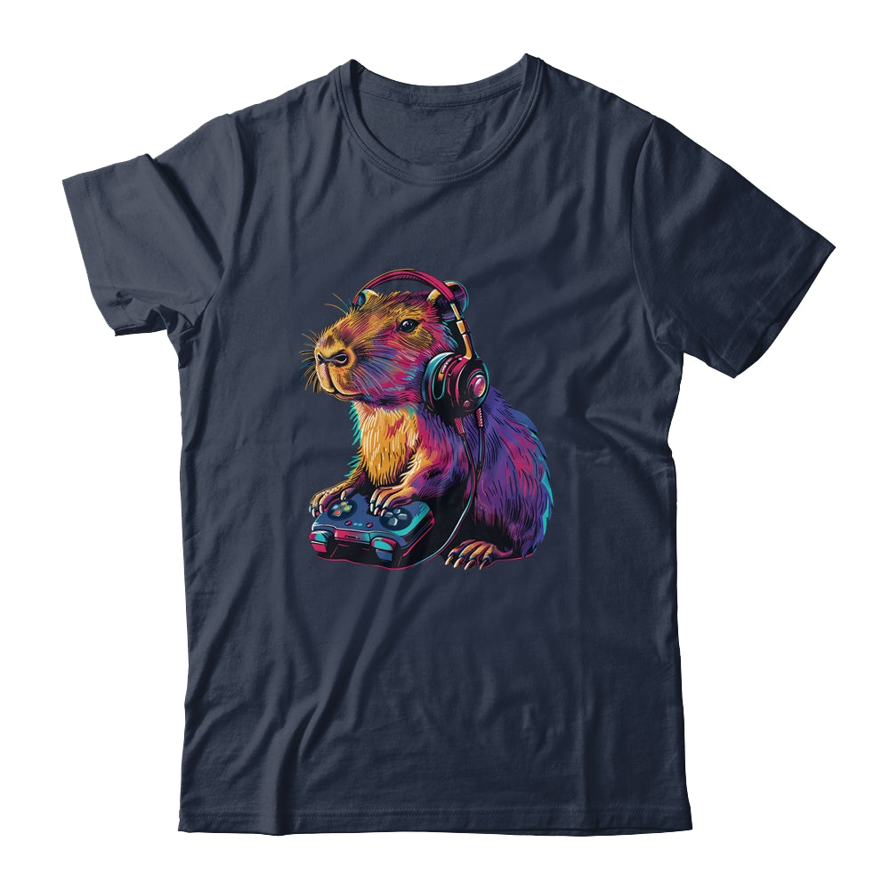 Capybara Funny Video Games Gamer Player Capybara Lover Shirt & Tank Top | teecentury