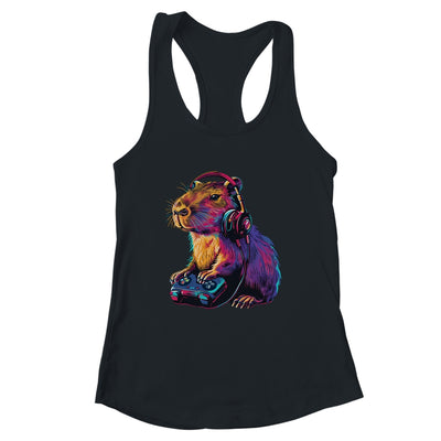 Capybara Funny Video Games Gamer Player Capybara Lover Shirt & Tank Top | teecentury