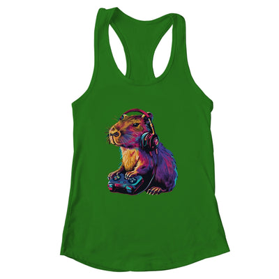 Capybara Funny Video Games Gamer Player Capybara Lover Shirt & Tank Top | teecentury