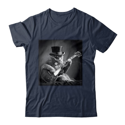 Cat Playing Guitar Rock Music Store Funny Cat For Men Women Shirt & Hoodie | teecentury