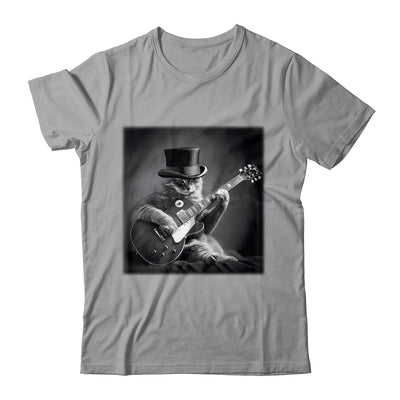 Cat Playing Guitar Rock Music Store Funny Cat For Men Women Shirt & Hoodie | teecentury