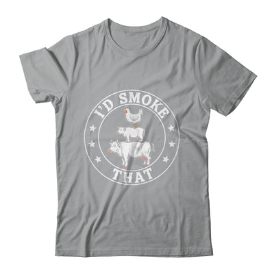 Chef Butcher BBQ Smoker I'd Smoke That Barbecue Pitmaster Shirt & Hoodie | teecentury