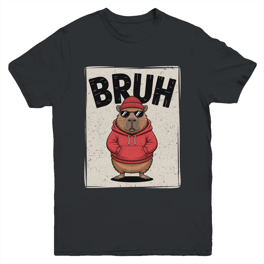 Cool Bruh Capybara Men Women Boys Teens Funny Capybara Youth Shirt | teecentury