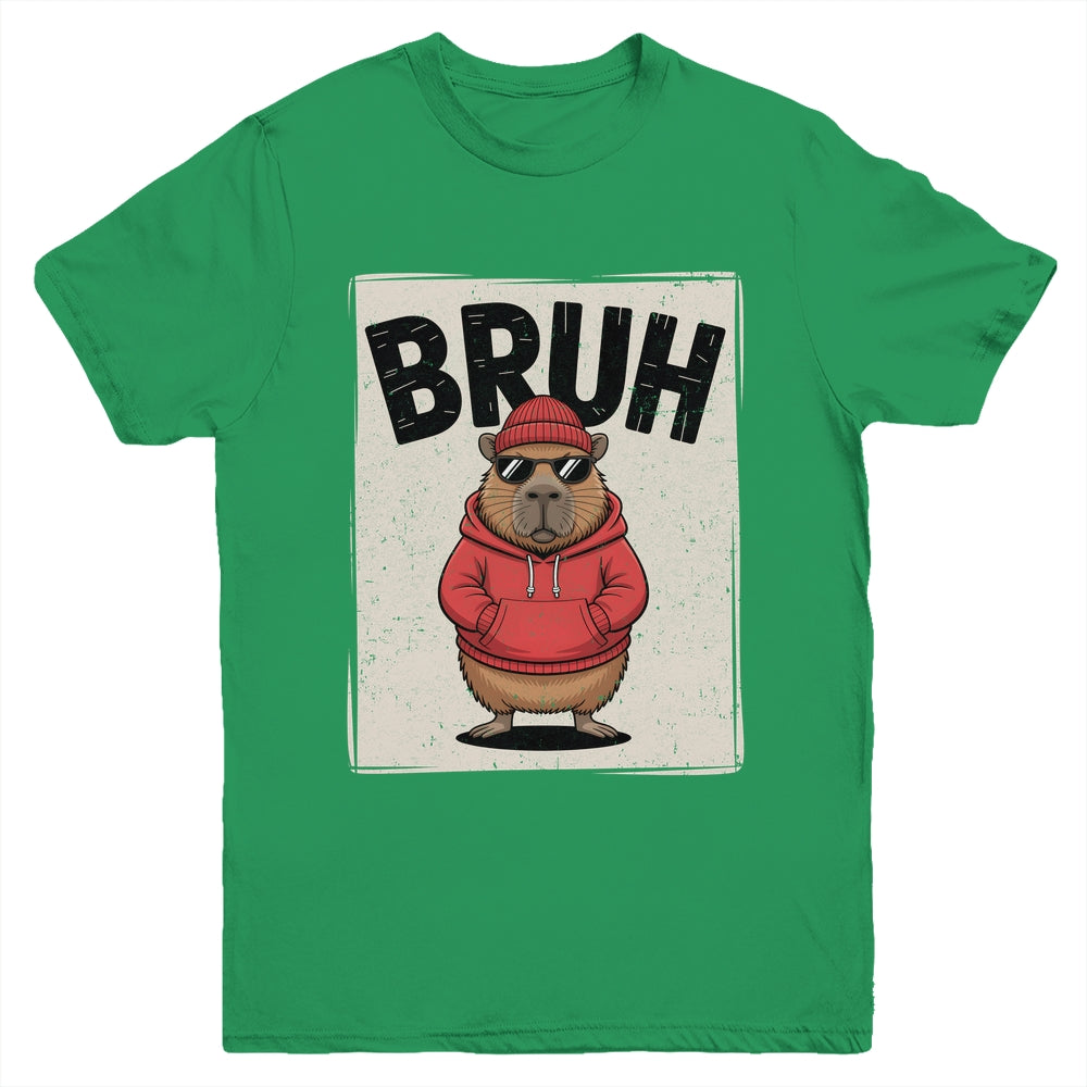 Cool Bruh Capybara Men Women Boys Teens Funny Capybara Youth Shirt | teecentury