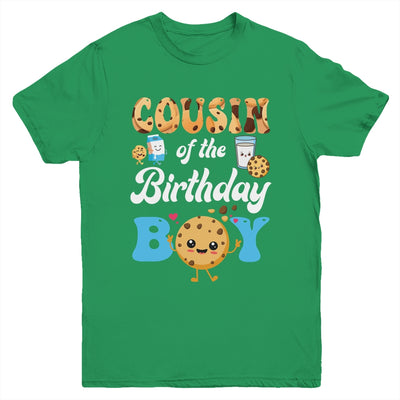 Cousin Of The Birthday Boy Milk And Cookies 1st Birthday Youth Shirt | teecentury