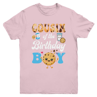 Cousin Of The Birthday Boy Milk And Cookies 1st Birthday Youth Shirt | teecentury