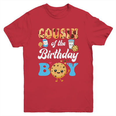 Cousin Of The Birthday Boy Milk And Cookies 1st Birthday Youth Shirt | teecentury