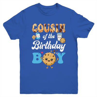 Cousin Of The Birthday Boy Milk And Cookies 1st Birthday Youth Shirt | teecentury