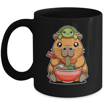 Cute Capybara And Turtle Backpack Ramen Kawaii Capibara Girl Mug | teecentury