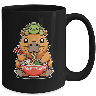 Cute Capybara And Turtle Backpack Ramen Kawaii Capibara Girl Mug | teecentury