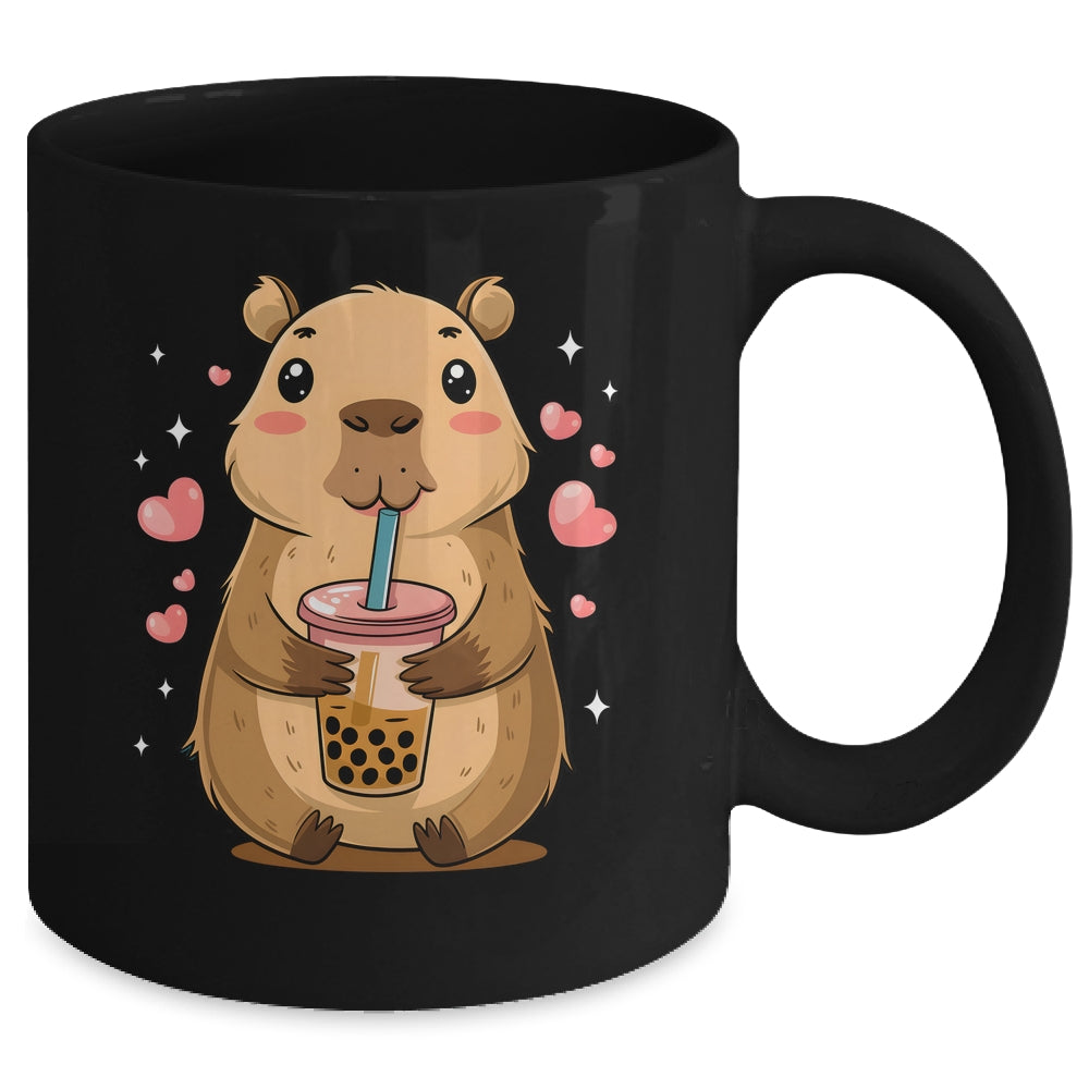 Cute Capybara Tea Bubble Rodent Women Teen Girls Kids Mug | teecentury