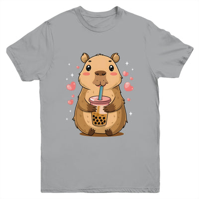 Cute Capybara Tea Bubble Rodent Women Teen Girls Kids Youth Shirt | teecentury