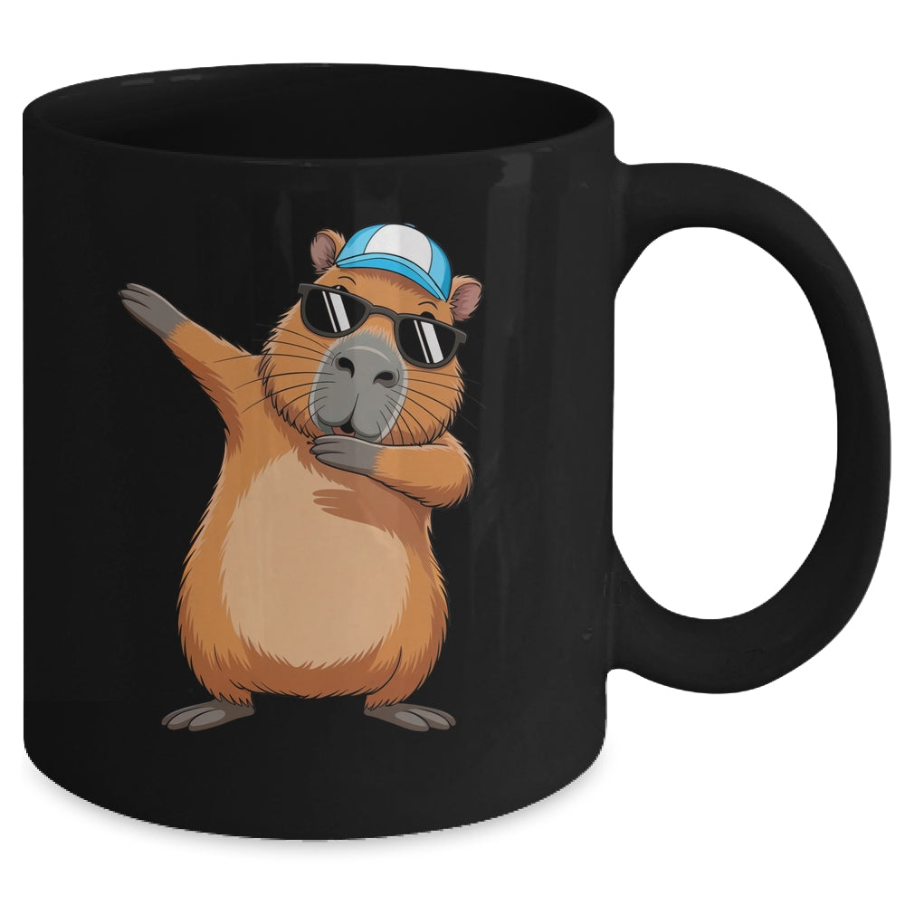 Cute Dabbing Capybara Boys Men Funny Capy Lover Kids Mug | teecentury