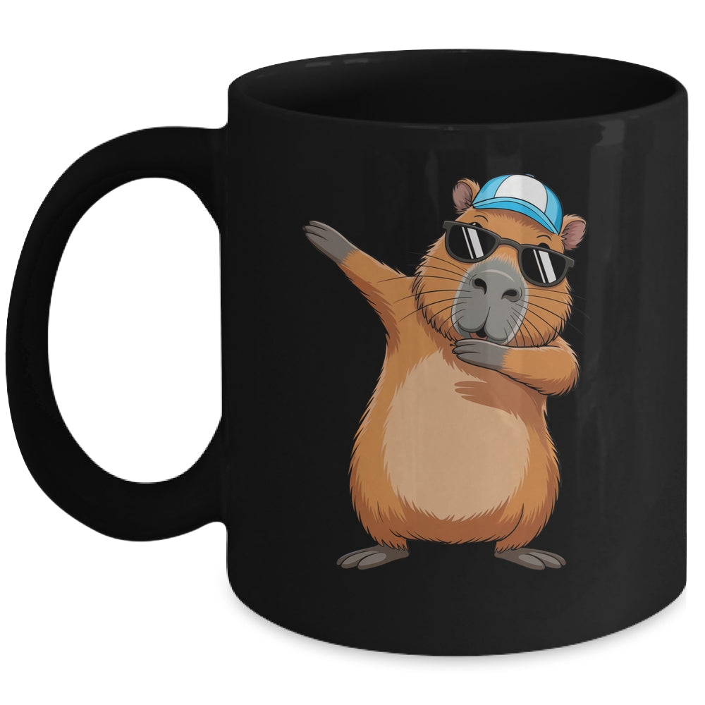 Cute Dabbing Capybara Boys Men Funny Capy Lover Kids Mug | teecentury