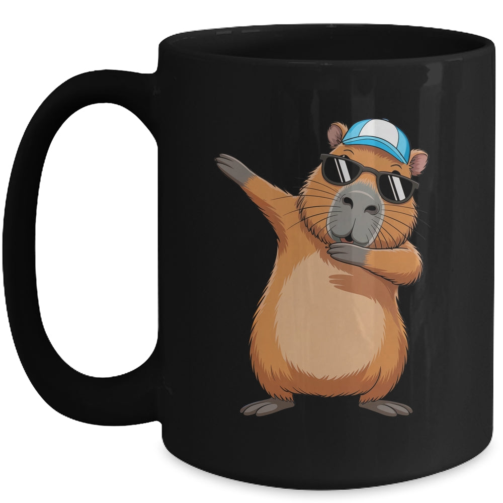 Cute Dabbing Capybara Boys Men Funny Capy Lover Kids Mug | teecentury