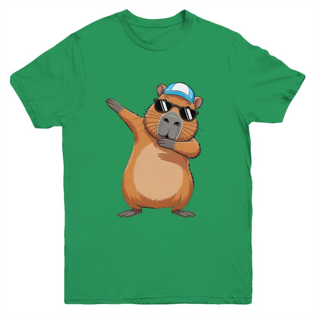 Cute Dabbing Capybara Boys Men Funny Capy Lover Kids Youth Shirt | teecentury