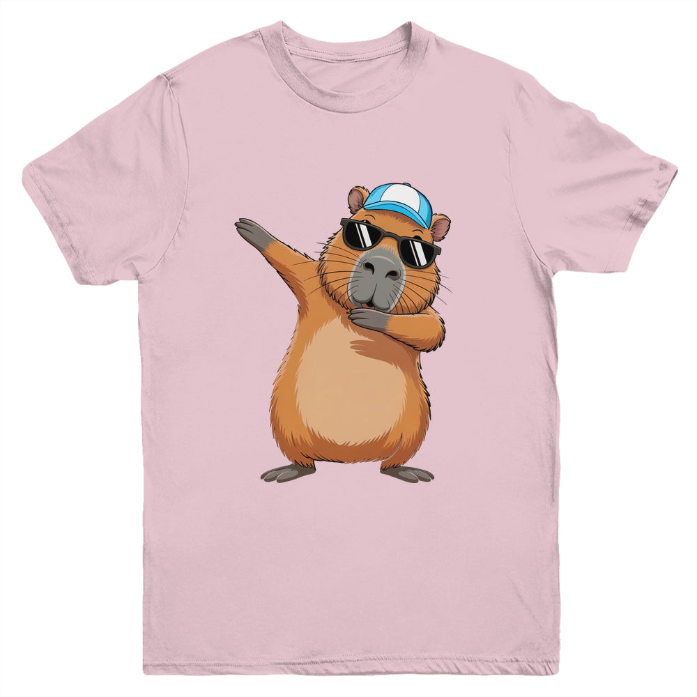 Cute Dabbing Capybara Boys Men Funny Capy Lover Kids Youth Shirt | teecentury