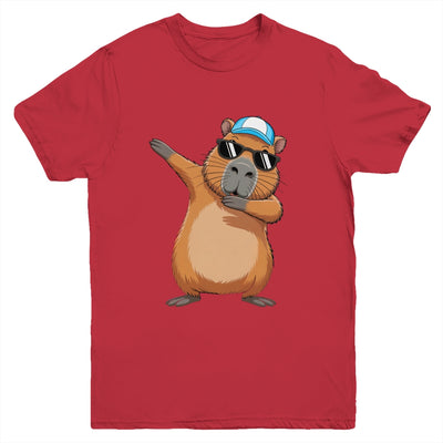 Cute Dabbing Capybara Boys Men Funny Capy Lover Kids Youth Shirt | teecentury