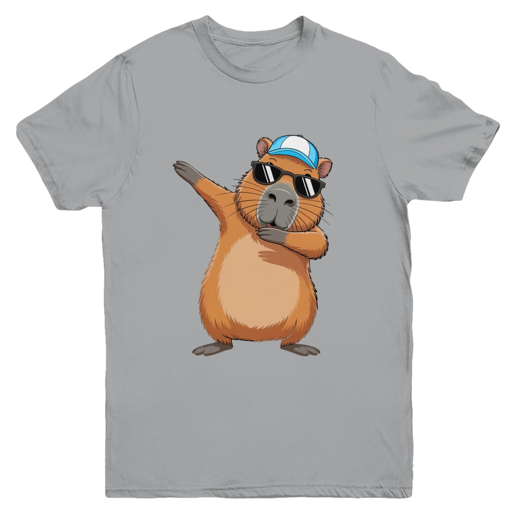 Cute Dabbing Capybara Boys Men Funny Capy Lover Kids Youth Shirt | teecentury