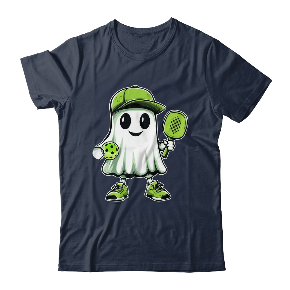Cute Ghost Playing Pickleball Halloween Paddleball Funny Shirt & Hoodie | teecentury