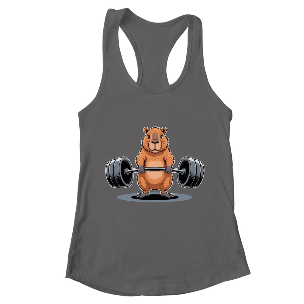 Deadlift Capybara Funny Fitness Capy Lover Men Women Kids Shirt & Tank Top | teecentury