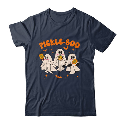 Fun Pickle-boo Ghost Playing Pickleball Halloween Paddleball Shirt & Hoodie | teecentury