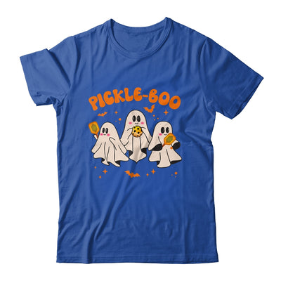 Fun Pickle-boo Ghost Playing Pickleball Halloween Paddleball Shirt & Hoodie | teecentury