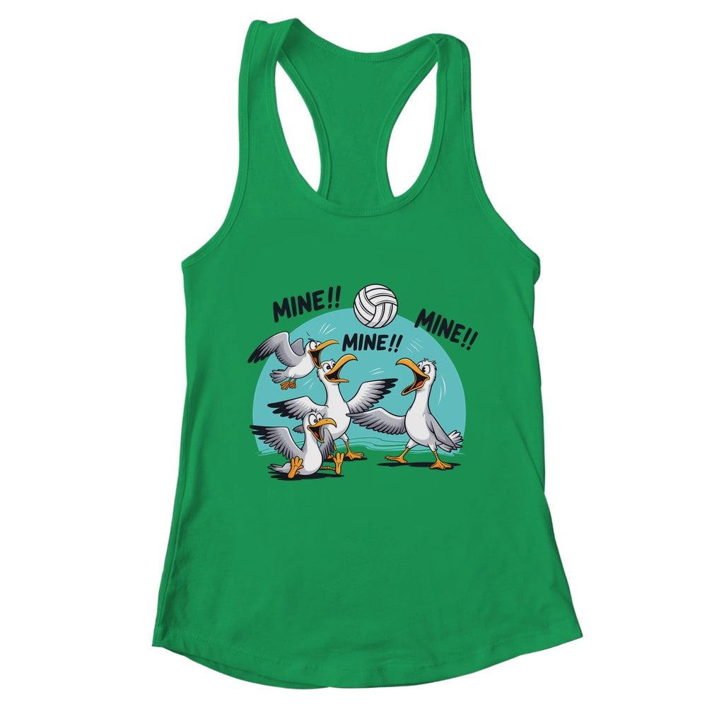 Funny Bird Playing Volleyball Sport Ball Player Women Men Shirt & Tank Top | teecentury
