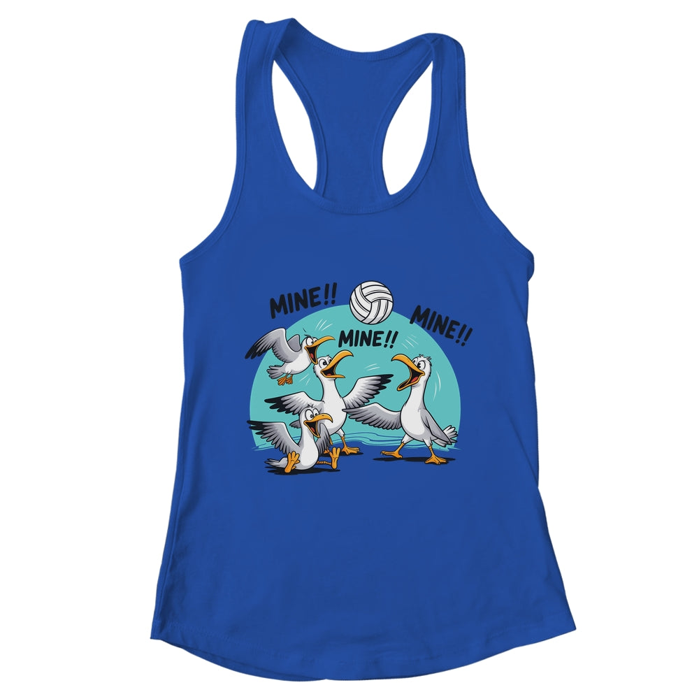 Funny Bird Playing Volleyball Sport Ball Player Women Men Shirt & Tank Top | teecentury